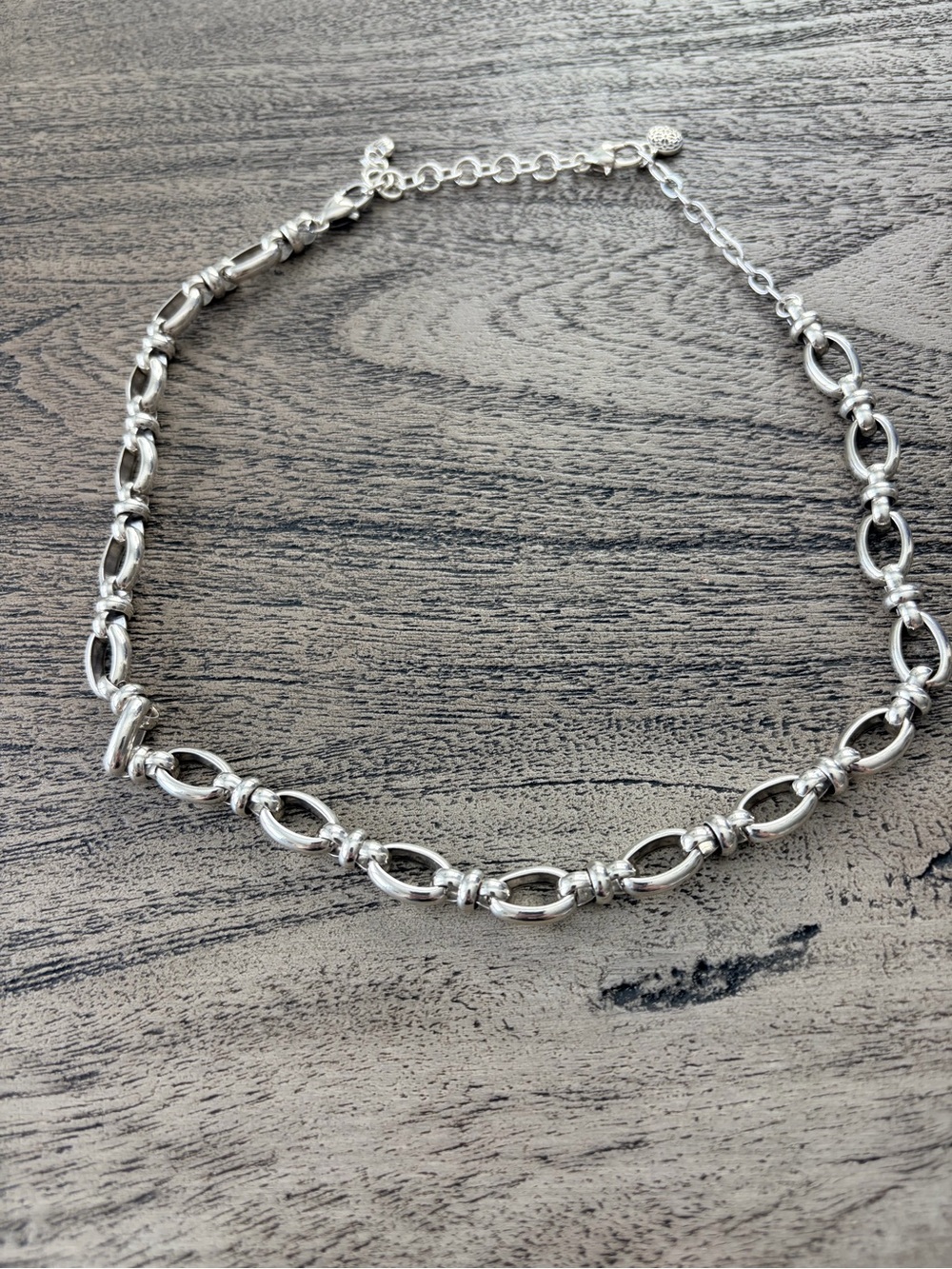 Brighton Ferrara Siena Chunky Chain Necklace - Silver NWOT $108 Retail